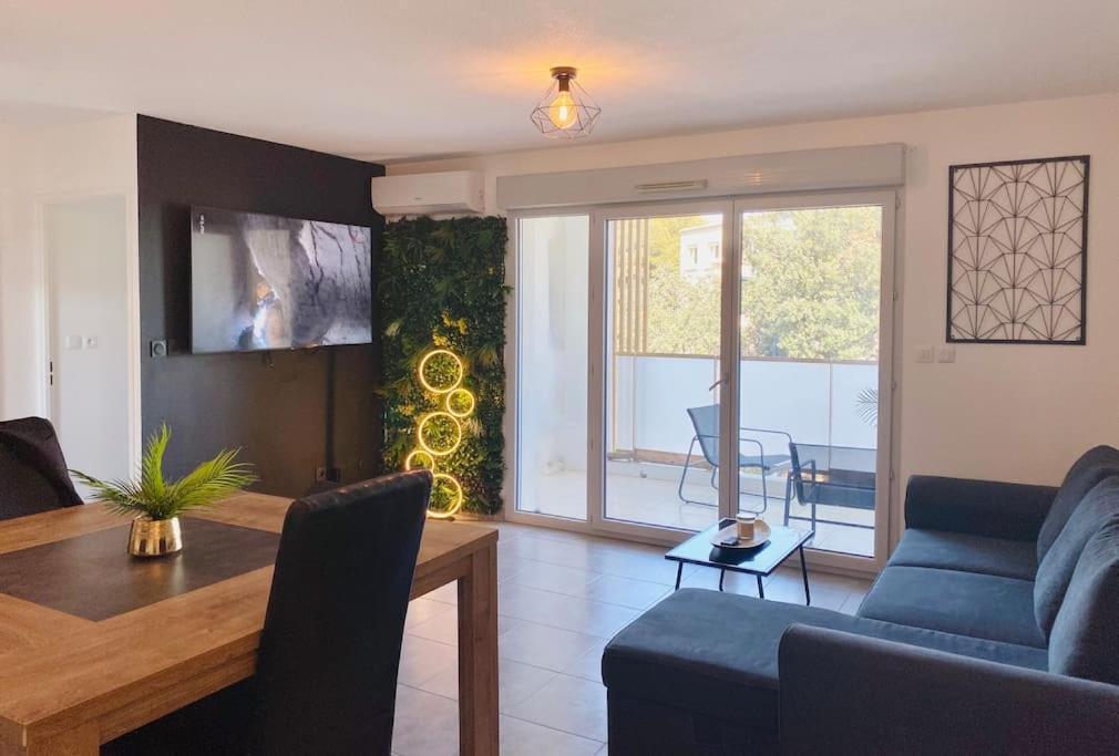 Marcenac - T2 En Residence, Clim, Parking, Terrasse 塞特港 外观 照片