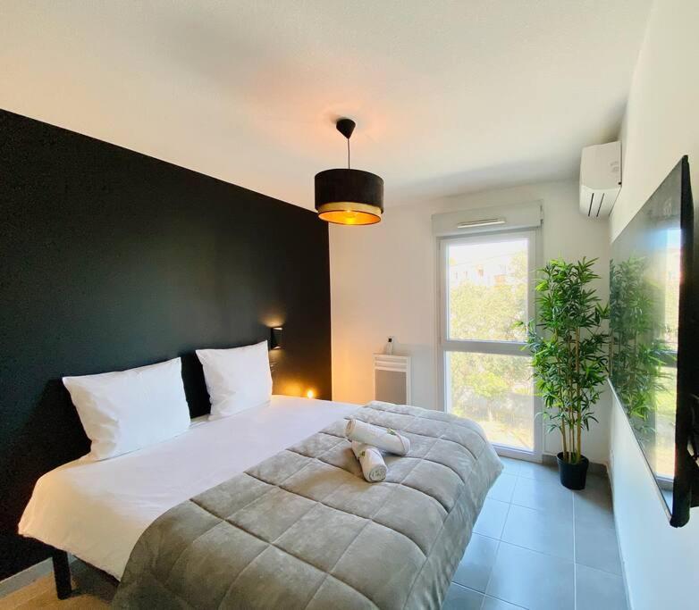 Marcenac - T2 En Residence, Clim, Parking, Terrasse 塞特港 外观 照片