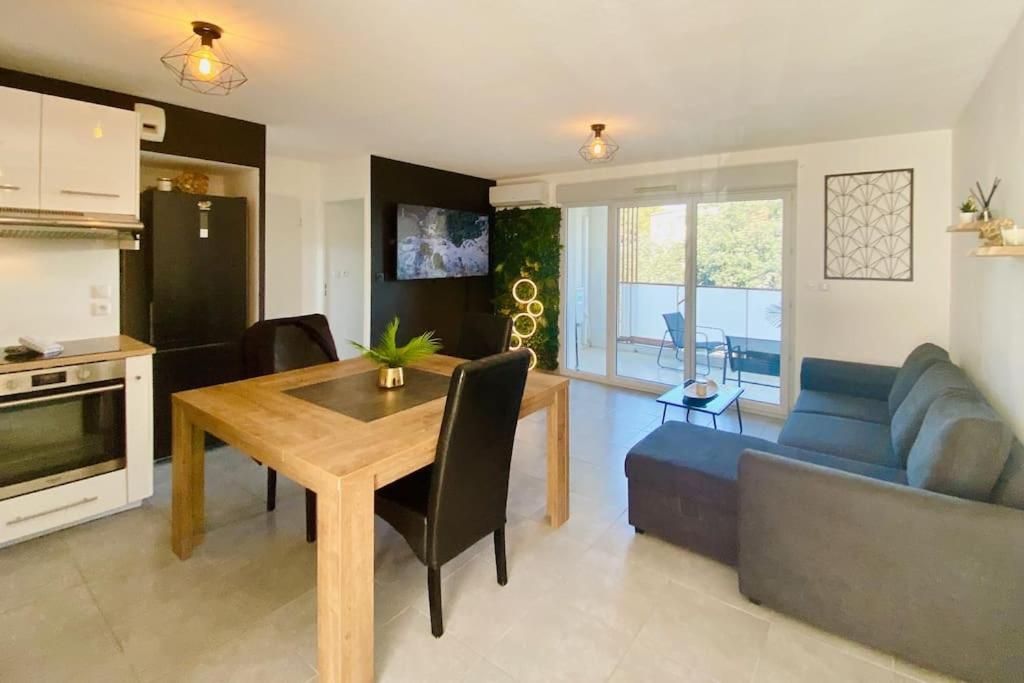 Marcenac - T2 En Residence, Clim, Parking, Terrasse 塞特港 外观 照片